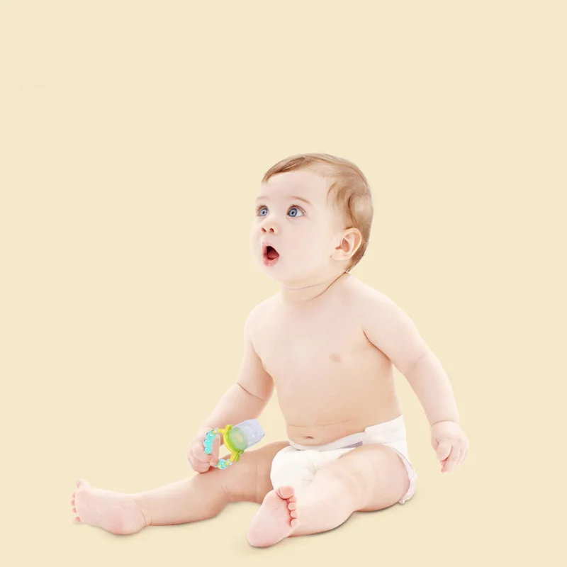 Детская Соска из силикона погремушка для фруктов и овощей соска Happy Bell младенцев