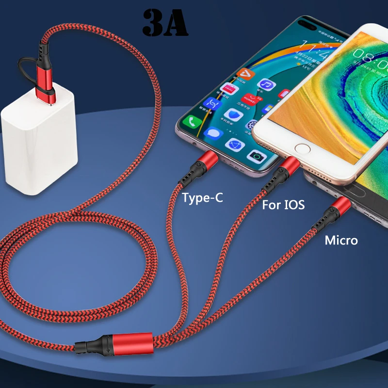 PD-кабель 5 в 1 2 м 3 А USB/Type-C для IOS/Micro/Type-C | Мобильные телефоны и аксессуары