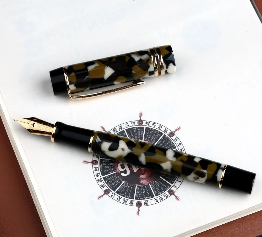 Moonman M600S акриловая смола перьевая ручка иридий F чернильная ручка NIB Оригинальная коробка