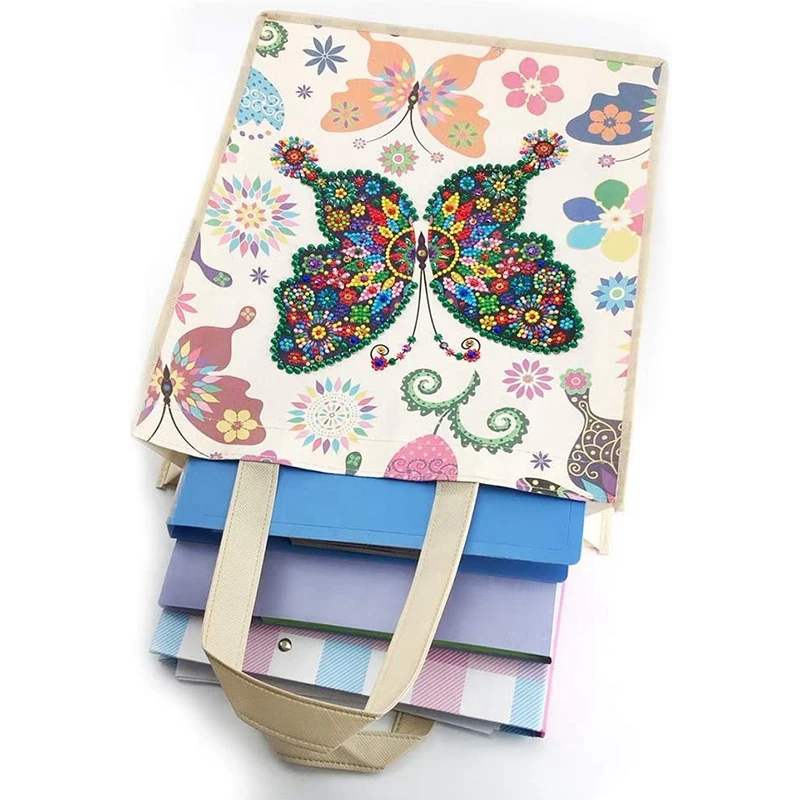 Многоразовая сумка-тоут с алмазной живописью складная сумка для покупок из