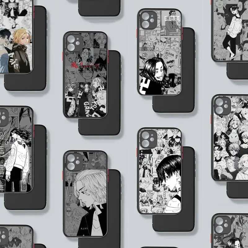 

manjiro sano Tokyo Avengers Revengers Anime Phone Case matte transparent For iphone 7 8 11 12 plus mini x xs xr pro max cover
