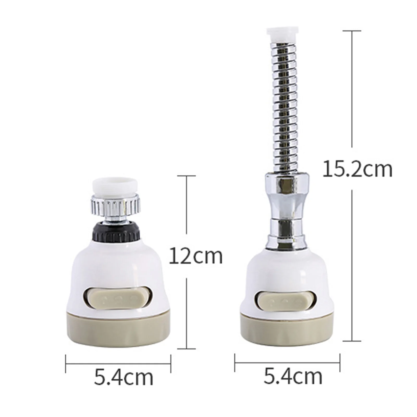 

Durable Pressurized Faucet Filter Nozzle Tap Spray Head with Universal Connector Water Saving Shower Nozzle Faucet Connector