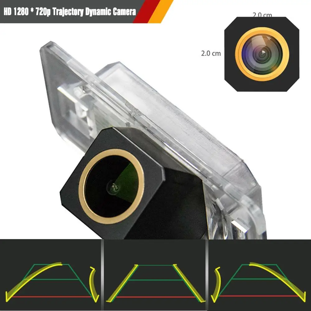 HD 720p камера заднего вида с динамической траекторией для BMW шириной E82 3er E90 E91 5