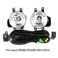 front bumper fog light kit for lexus rx350 rx450h 2014 2015 driving fog lamp bulb with relay wiring harness light switch