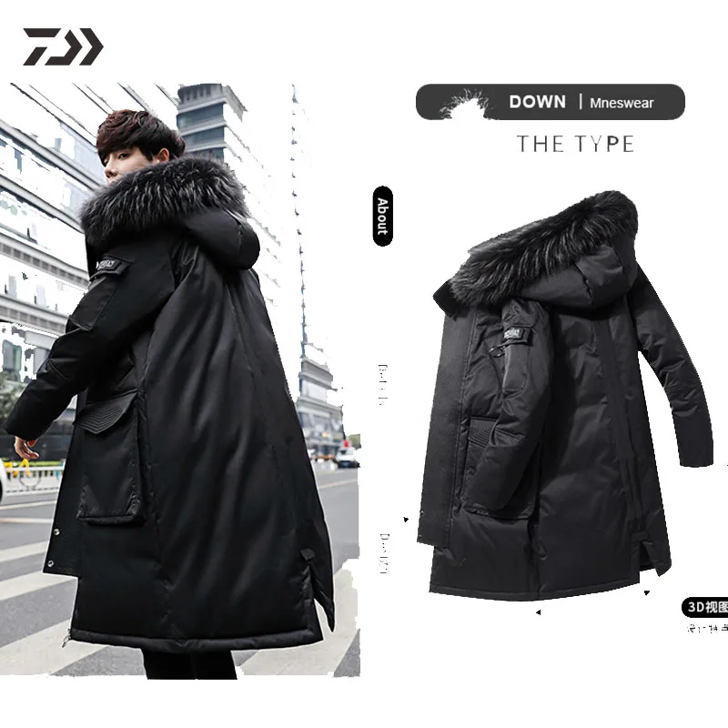 Куртка Daiwa Толстая теплая ветрозащитная одежда для рыбалки зимняя мужская