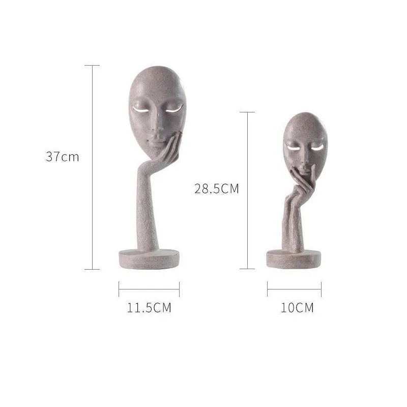 Скульптура из смолы для домашнего декора Скандинавская абстрактная картина