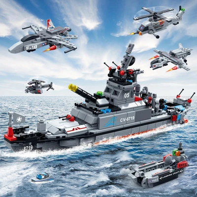 GUDI строительные блоки Armed Craft Tank Air Boat 8 в 1 военный линкор Eucational Action Finger игрушки для