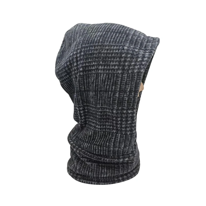 Камуфляжная флисовая зимняя шапка капюшон лыжная велосипедная Ветрозащитная