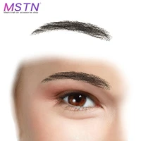 mstn false eyebrows 6cm handmade for women made by 100 real hair for party wedding cosplay star fake eyebrow synthetic eyebrows