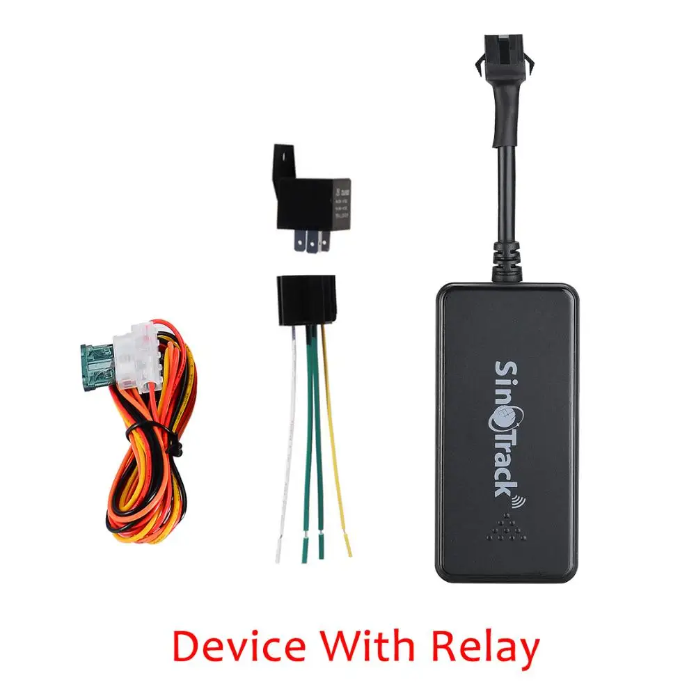 SinoTrack gps трекер GSM GPRS устройство слежения за автомобилем монитор локатор пульт дистанционного управления ST-901A+ для мотоцикла с бесплатным приложением - Цвет: Device With Relay