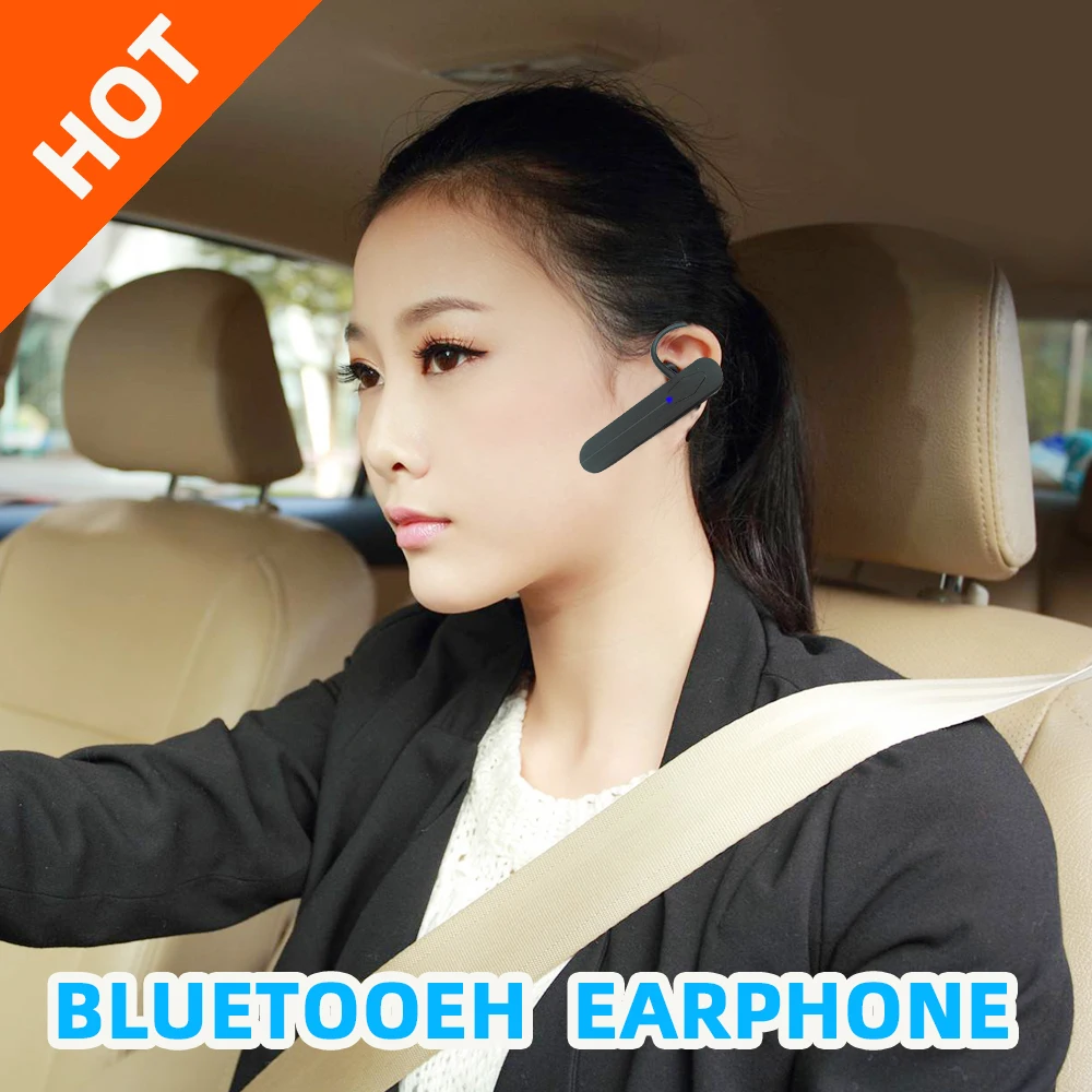 

Беспроводные Bluetooth-наушники-вкладыши, одинарные мини-наушники-вкладыши для громкой связи, стерео Музыкальная гарнитура с микрофоном для см...