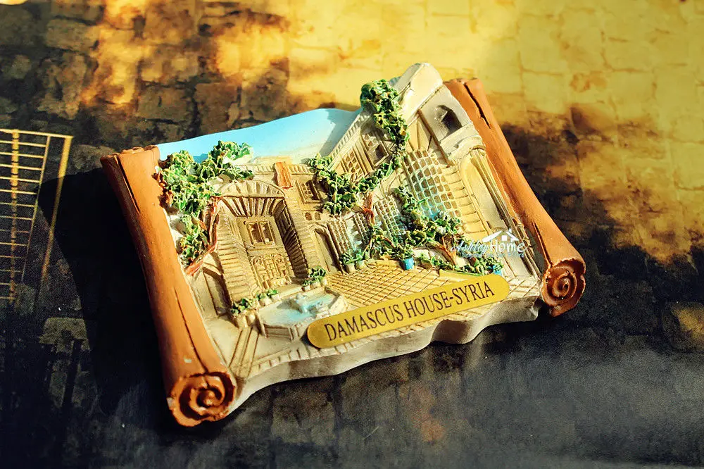 Damascus House Syria Tourist Travel Souvenir 3D Resin Refrigerator Fridge Magnet Craft GIFT Idea Home Decor | Дом и сад