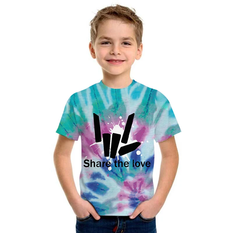 

Новинка 2021, модная детская футболка, Летний Новый дизайн, детская одежда с 3D принтом, топ для мальчиков и девочек 4 - 14