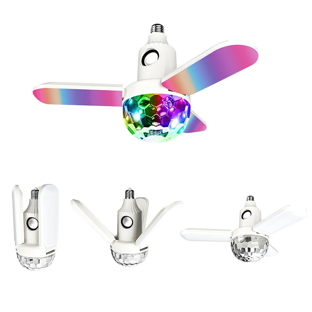 

E27 40W LED Lamp Disco Light RGB Magic Ball with Sound Box Bluetooth Speaker Music Party Nightclub Lamp