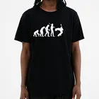 Забавная забавная футболка для гитариста Эволюция гитариста музыка Рок гитара музыкальная группа металлическая Мужская футболка винтажная хлопковая футболка