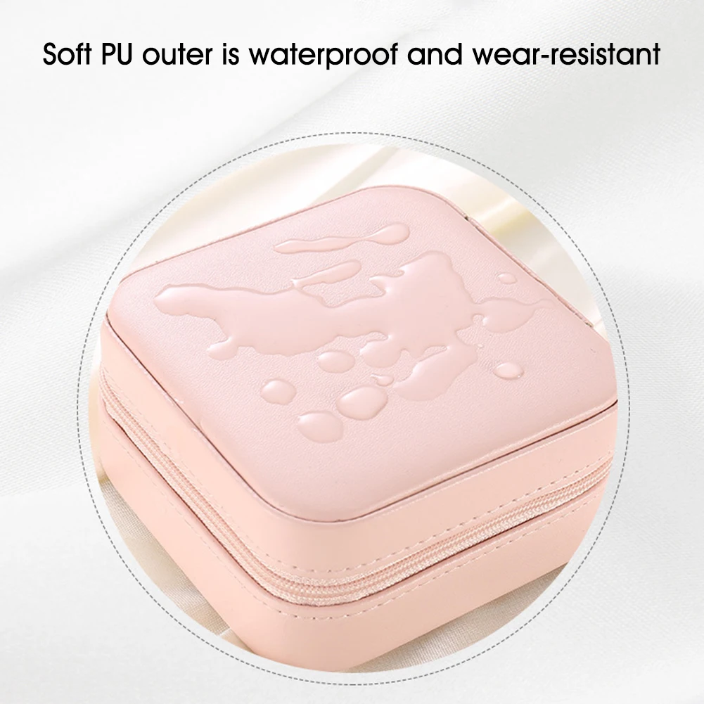 Органайзер для ювелирных изделий из искусственной кожи 2 Слои Портативный