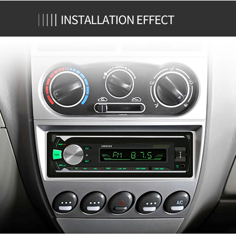 Автомагнитола 1 Din mp3 плеер Bluetooth стерео USB FM радио аудио MP3 с поддержкой