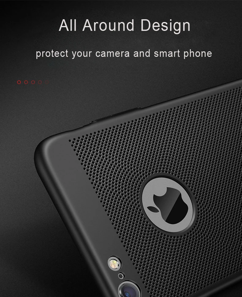 For iPhone 11 11Pro Max case Ultra Slim Grid Heat Dissipate Phone Case SE 6 S 6S 7 8 Plus X XS MAX XR Matte Hard Cover |