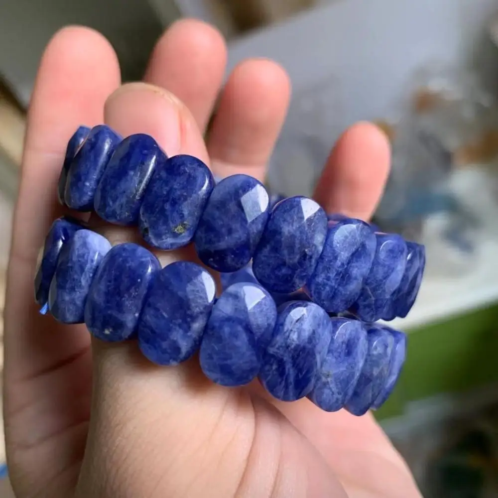 

blue sodalite stone beads bracelet natural stone bangle charming jewelry for woman for gift wholesale !