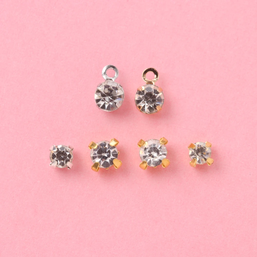 50 шт. мини стразы пряжки сделай сам платье одежда пэчворк ручная работа сумки