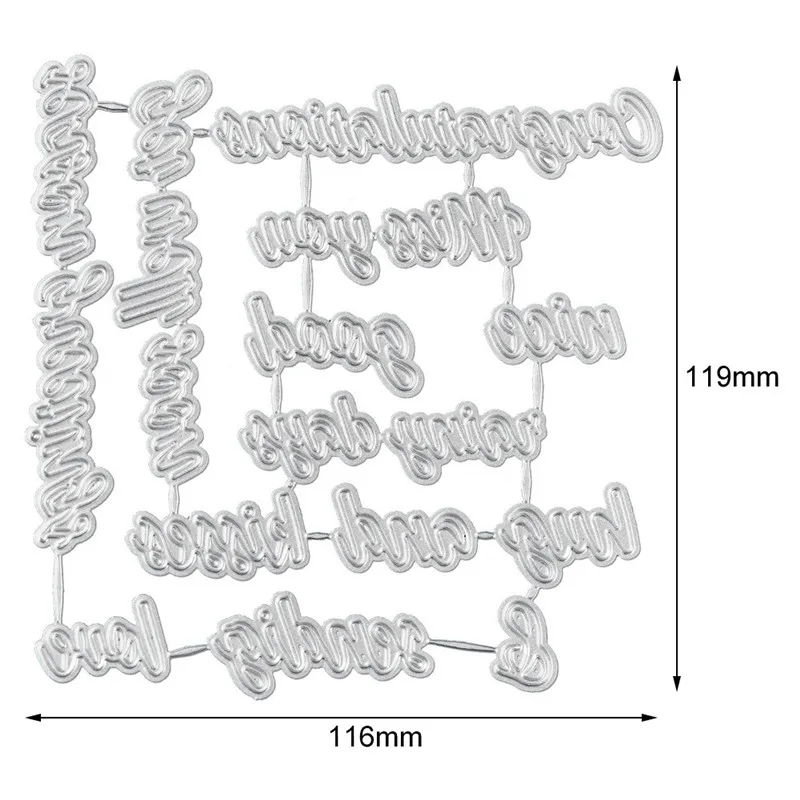 InLoveArts штампы с надписью так много слов металлические пресс-формы Новинка 2020