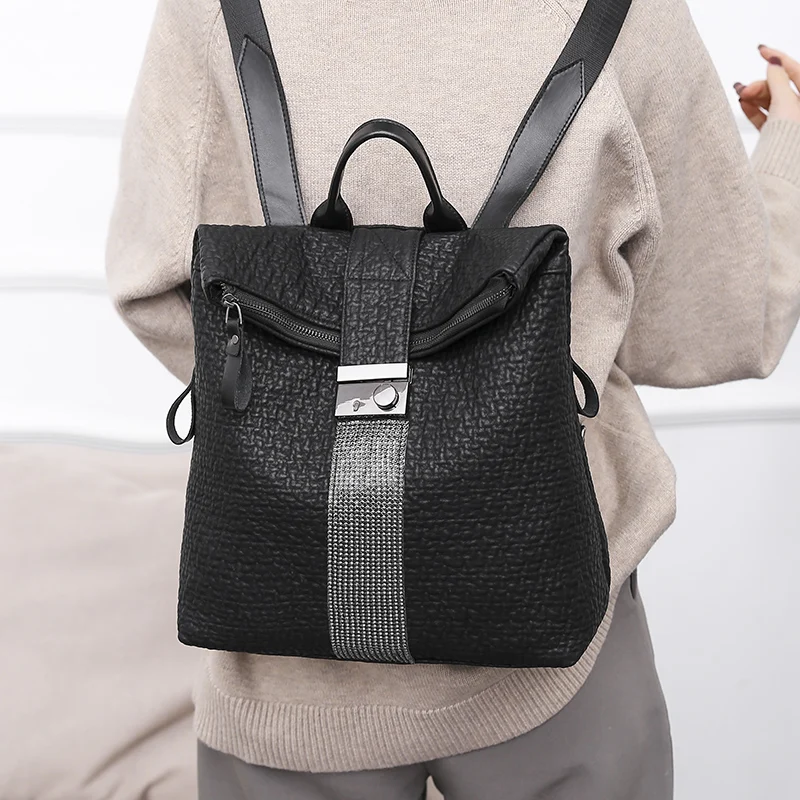 

Fashion Soft Leather Women Travel Backpack High Quality Durable Leather Female Shopping Backpack Casual Vintage Handbag For Girl