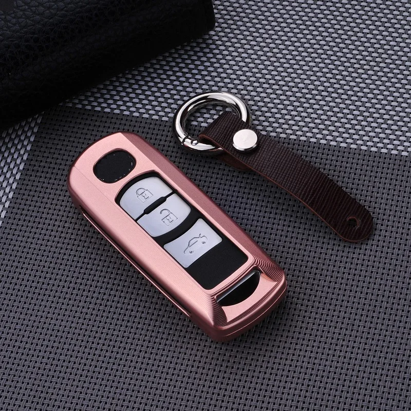 Алюминий сплав оболочки держатель Автомобильный ключ чехол крышка для ключей в