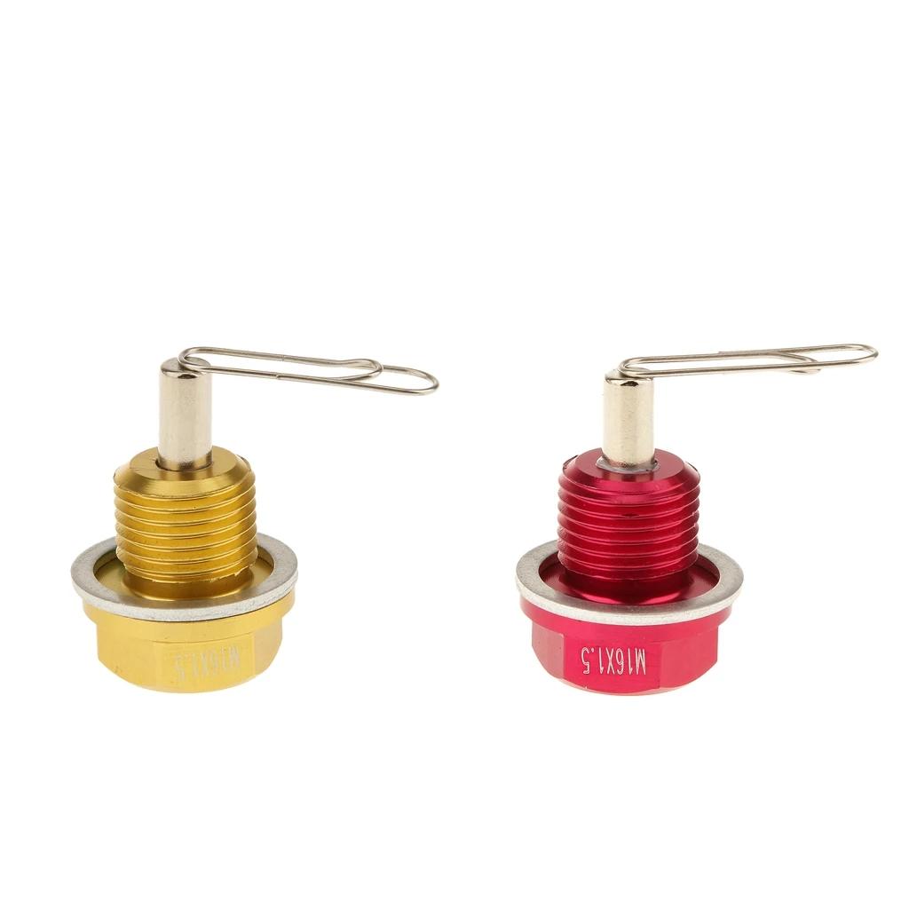 Золото + красный авто Замена M16X1.5 анодированная Магнитная дренажная масляная