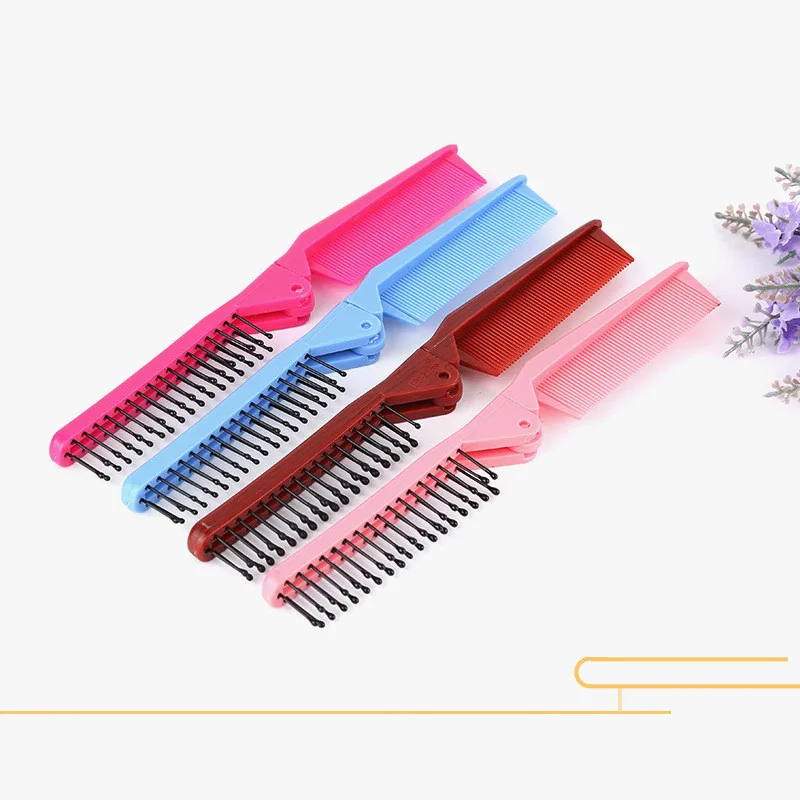 Складной карманный зажим для волос мужчин и женщин 1 шт. расческа усов бороды