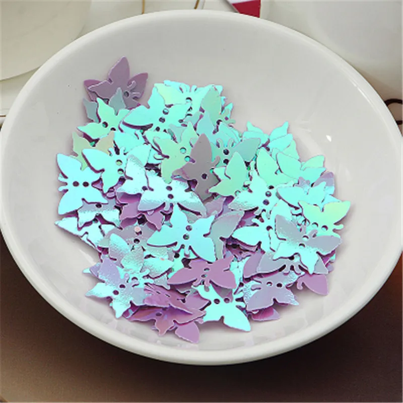 

10g 12*17mm AB Color Butterfly Sequins PVC Paillette Papillon sequins Garment Accessories DIY Sewing handwork Wedding Crafts