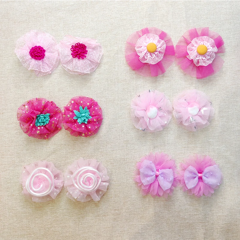 

2021 на весну и лето, цветочный узел бант заколка для волос комплект кружевное пляжное хлопковое яркое заколка для волос, для девочек модная д...