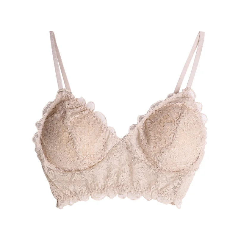 Женское 100% реальное женское нижнее белье без косточек с регулируемыми бретелями