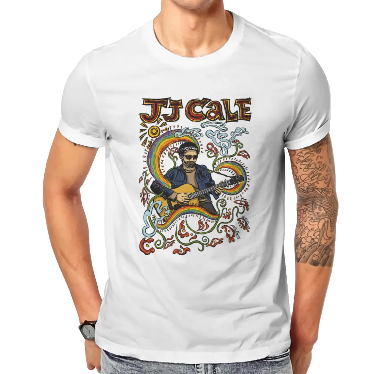 JJ Guitar Vintage Jazz Rock Girl color design Бестселлер Топы Высокое качество Мужская одежда 137031