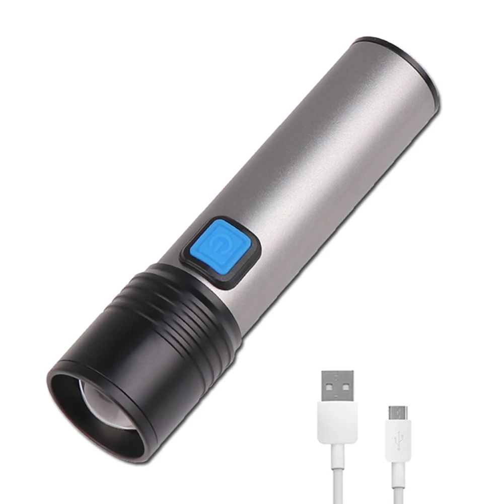 

Rechargeable 395nm 1200mAh UV Flashlight with Battery USB LED Manicure Light Kit Banknote Checking Counting Tool
