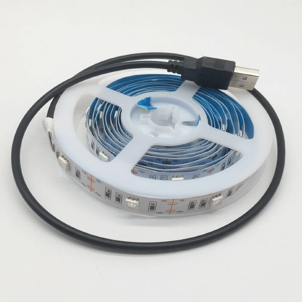 50 см 1 м 1,5 м 2 м USB СВЕТОДИОДНЫЙ УФ-лента лампа 5050 SMD 30 светодиодный s/m DC 5 В USB Ультрафиолетовый гибкий светодиодный свет IP30 IP65