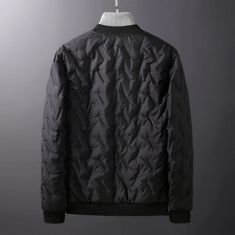 Куртка мужская однотонная на хлопковом наполнителе Повседневная теплая верхняя