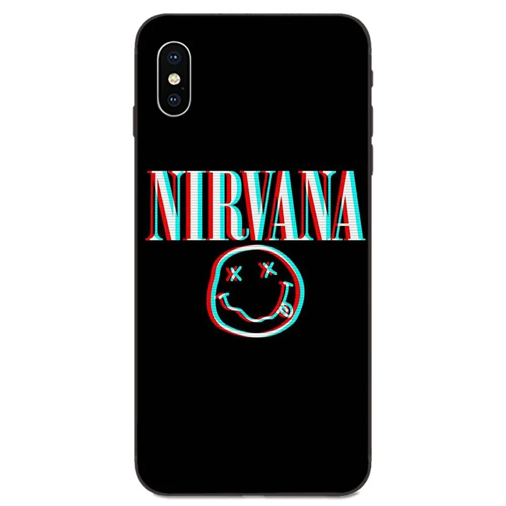 Fashion Music Band Nirvana Logo For Galaxy A3 A5 A6 A6s A7 A8 A9 A10 A20E A30 A40 A50 A60 A70 A80 A90 Plus 2018 | Мобильные телефоны