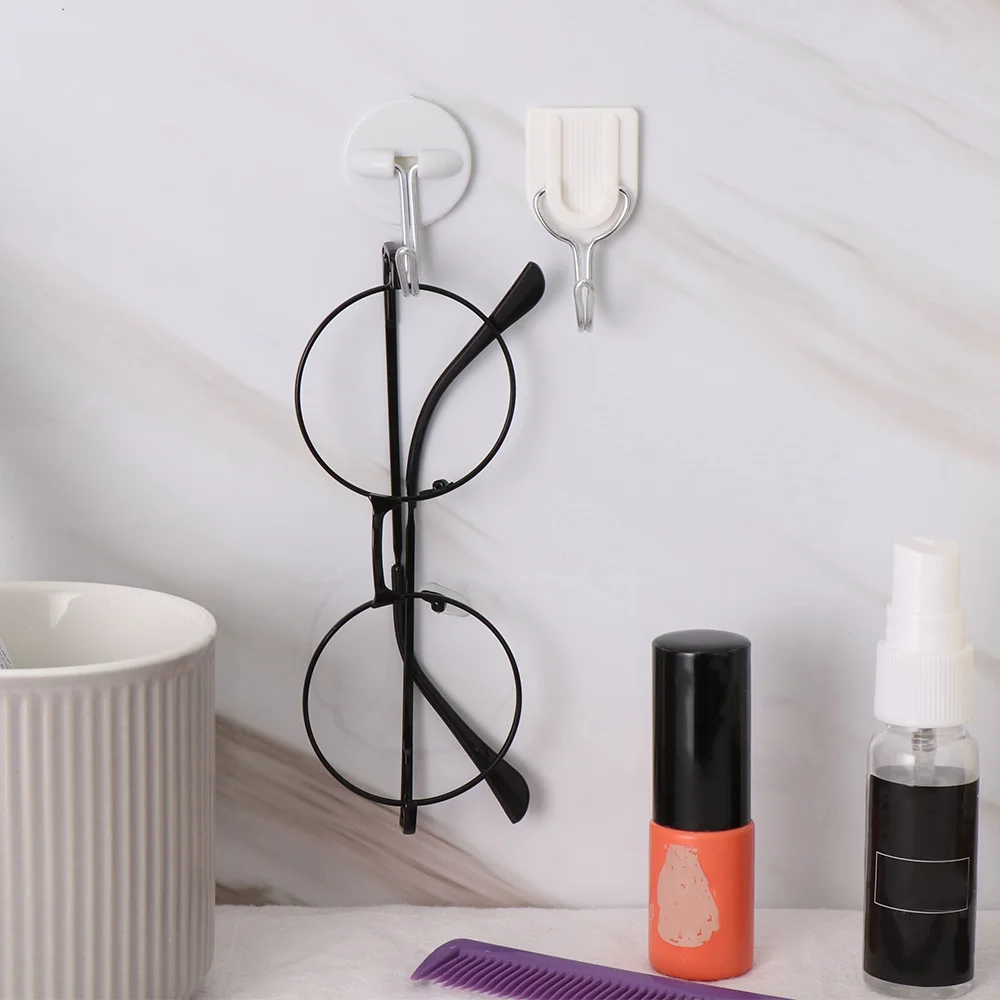 10 шт. удобные самоклеящиеся крючки для кухни и ванной полка шляп настенная липкая