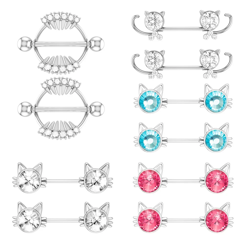 

2 шт., женские кольца для сосков из нержавеющей стали