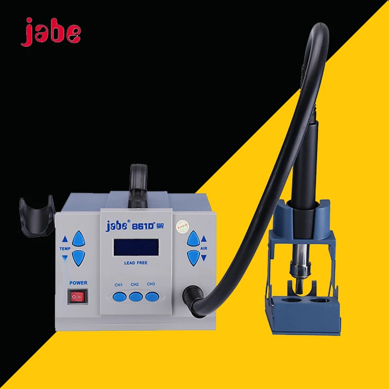 JABE 861D интеллектуальная Бессвинцовая фена паяльная станция SMD сварочная для Motherboad