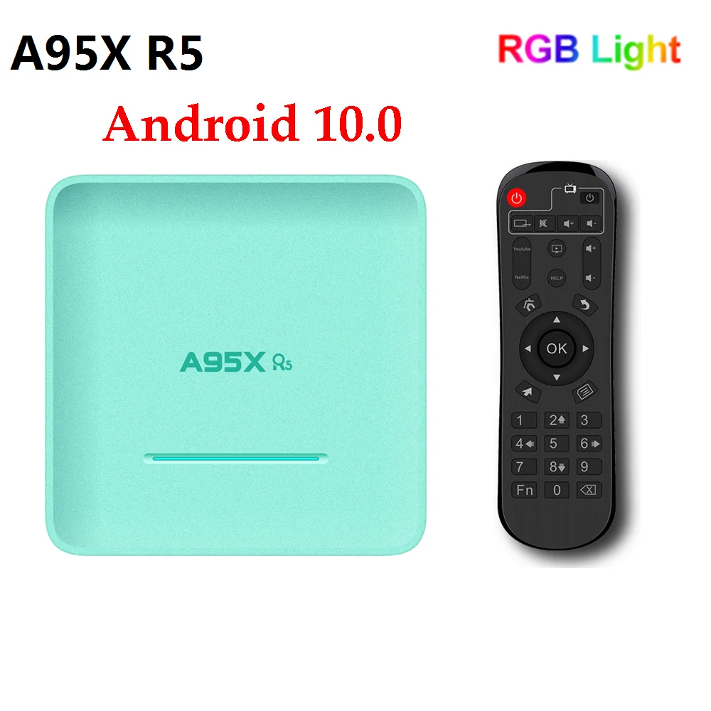 Приставка Смарт-ТВ A95X R5 Rockchip RK3318 4K 1080P HD медиаплеер ОЗУ 2 Гб 4 ПЗУ 16 128 ГБ