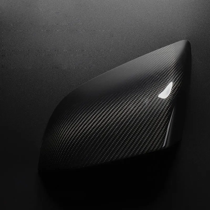 

2Pcs Real Carbon Fiber Door Rear View Mirror Cover Sticker Exterior Protector Decor Modified Case for Tesla Model 3 Accessories