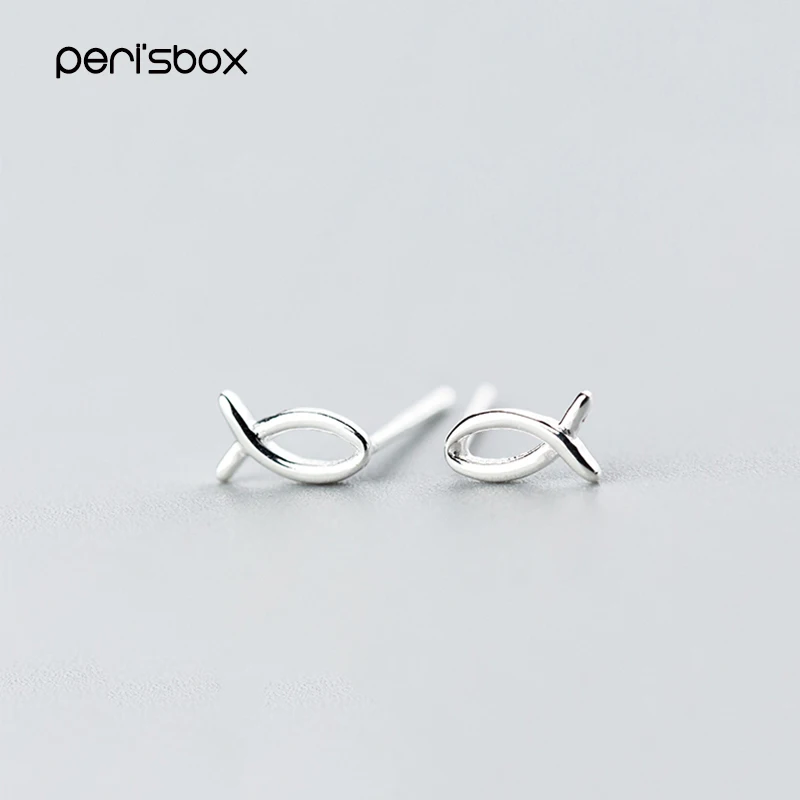 

Женские серьги-пусеты Peri'sbox, маленькие серьги-гвоздики из стерлингового серебра 925 пробы, крошечное животное, миниатюрные минималистичные с...