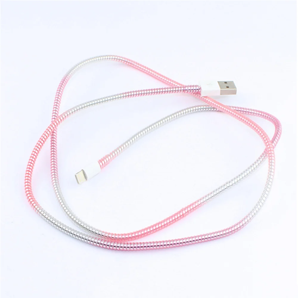 5 шт./лот протектор кабеля градиентного цвета 1 4 м USB чехол для наушников защита