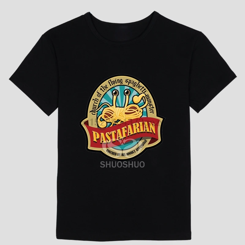 Новая мода лето Стиль FSM летающие спагетти футболки с монстром мужчин Swag Забавный