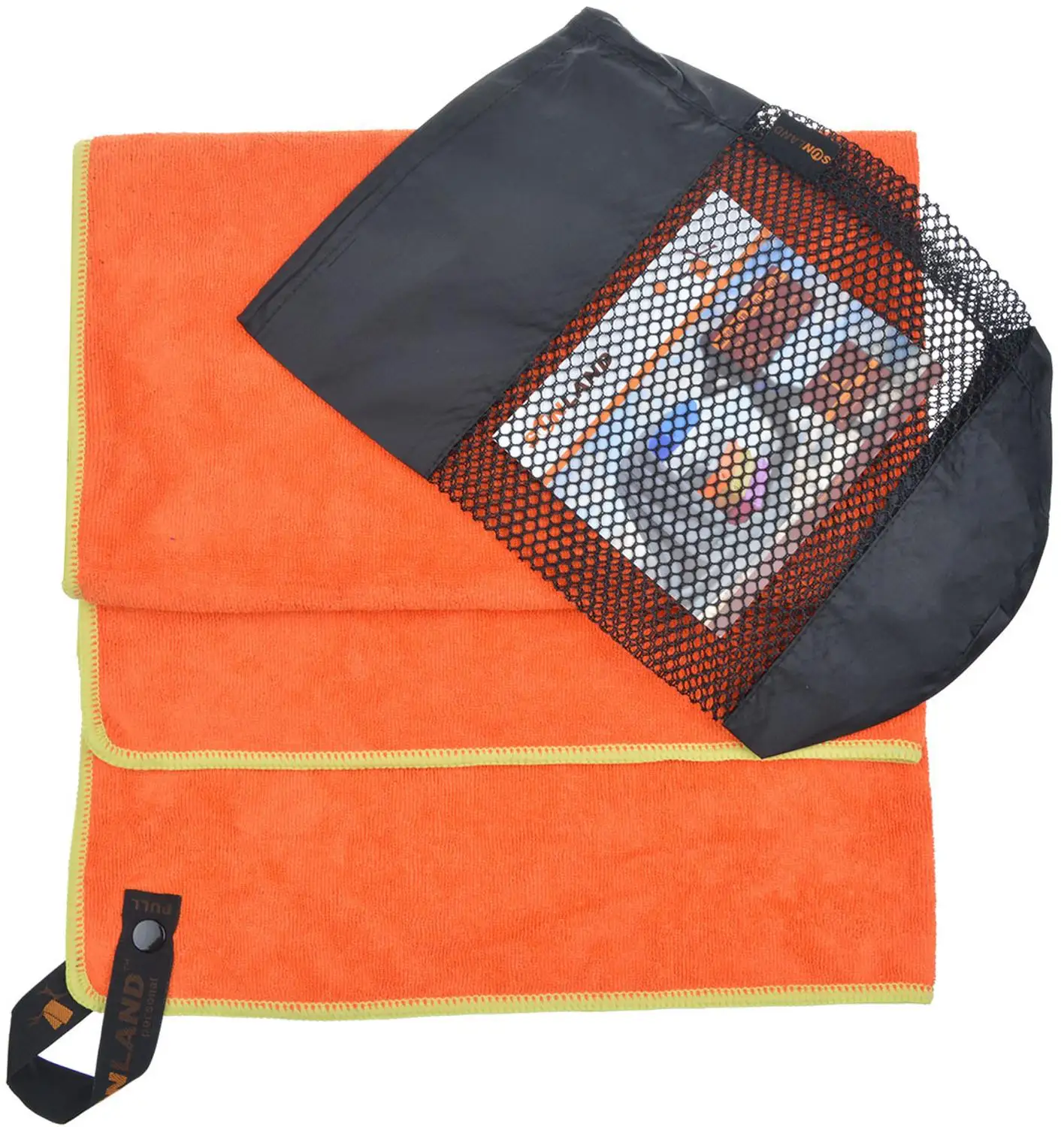 Полотенце для сушки волос из микрофибры Sunland 60x120 см спортивное полотенце банное с