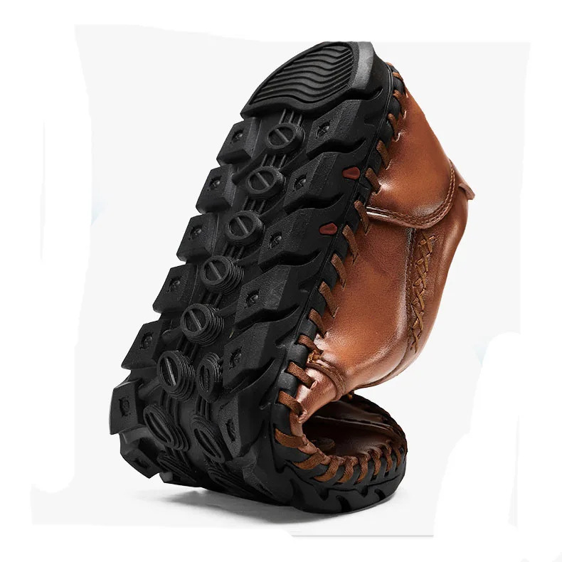 

CEVABULE Women Casual Shoes Driver Shoes Men Shoes 40-48 Large Size Autumn Winter Leather Leisure Shoes Out Shoes CLK-1806