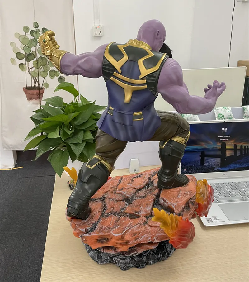 

[VIP] Large Size 1/4 60cm Super hero Green giant Thanos Action figure Resin Statue Green man Collection model Home Decoration