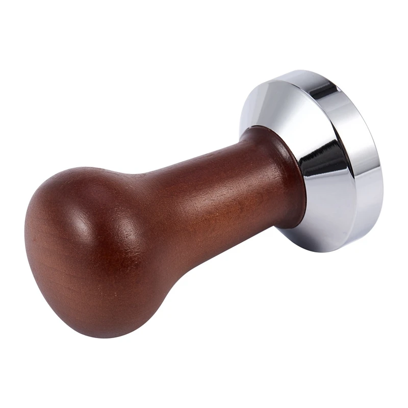 

1 Pcs Espresso Machine Powder Pressed Non-Slip Mat & 1 Pcs Coffee Tamper Wooden Handle Powder Hammer