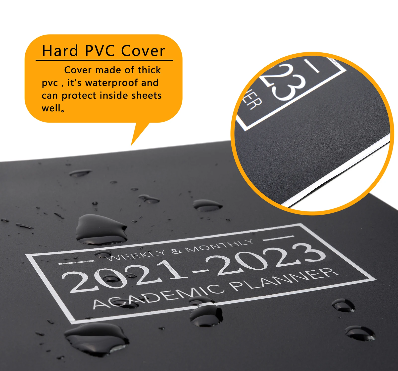 Офисный планировщик июль 2021 июнь 2023 года ежемесячный календарь черный 9x11